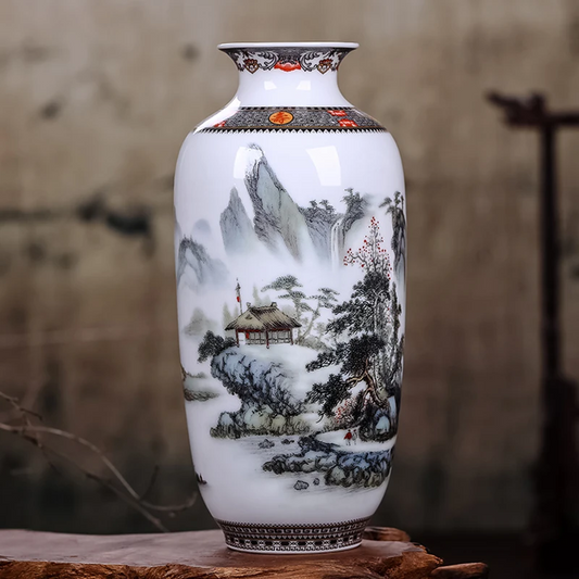 Lian Oriental Ceramic Vase (25cm)