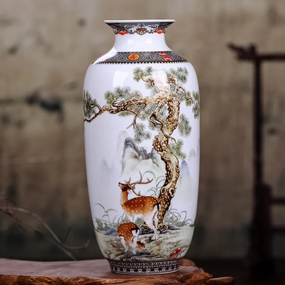 Yang Oriental Ceramic Vase (25cm)