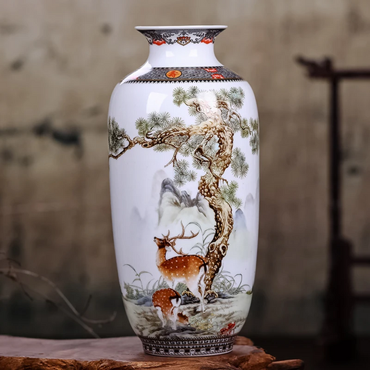 Yang Oriental Ceramic Vase (25cm)